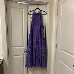 Purple lace dress